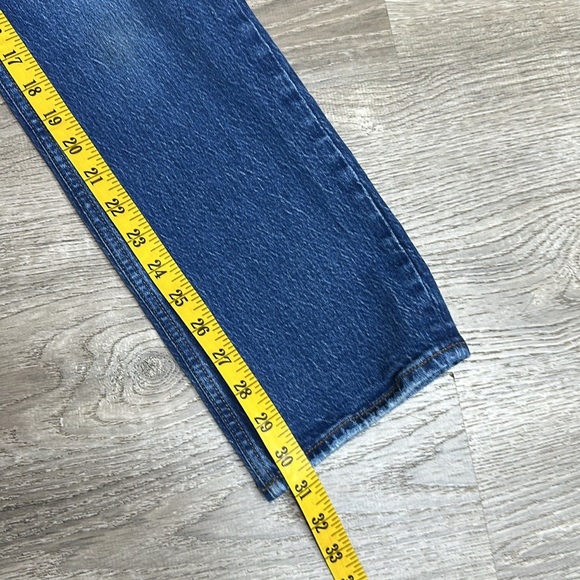 Abercrombie & Fitch The 90’s Straight Ultra High Rise Jeans Blue Sz 25 - Picture 12 of 13